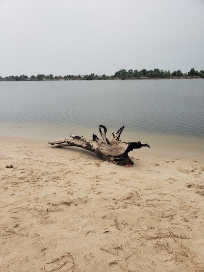 Kampot River beach